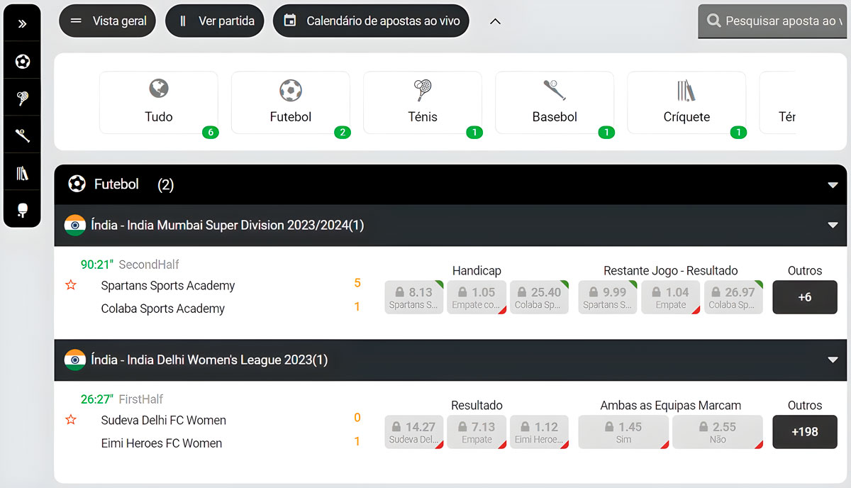 Apostas em direto na 888Bets